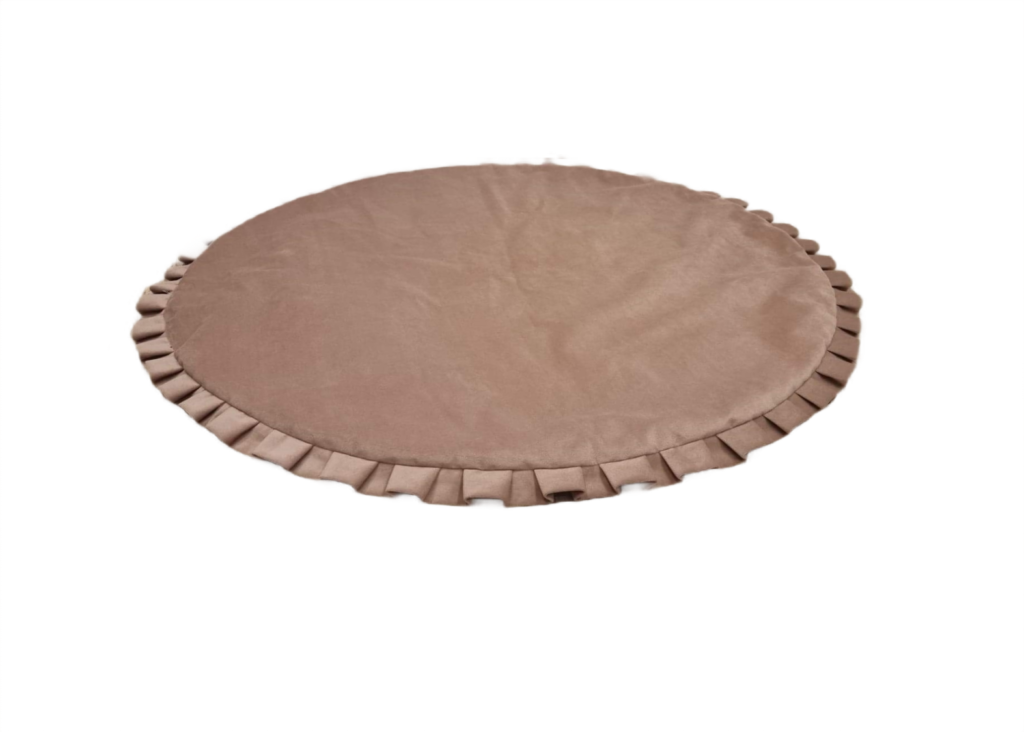 Dywanik Mata z falbanką średnica 80 cm