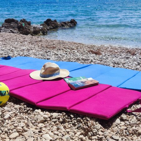 Mata z nylonu plażowa - 2 szt. 208x58x3