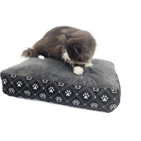 Legowisko prostokątne z kotkiem