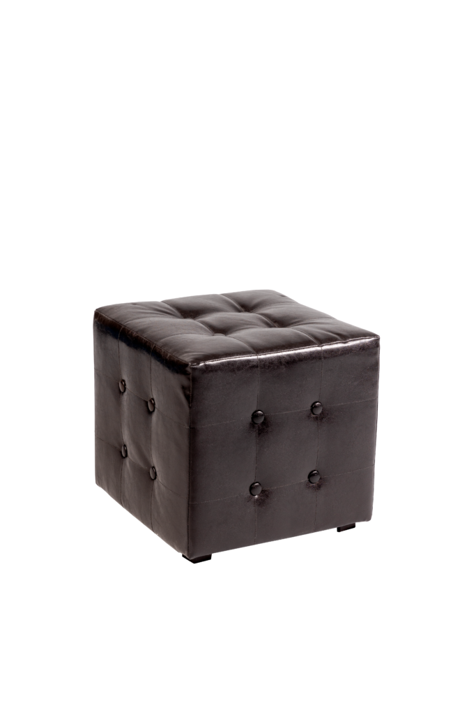 Pufa Margo ze skay z guzikami 43x39x43