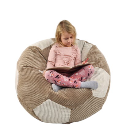 Piłka ze sztruksu z dziewczynką