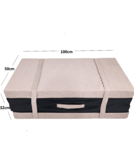 Materac 4-częściowy złożony z wymiarami